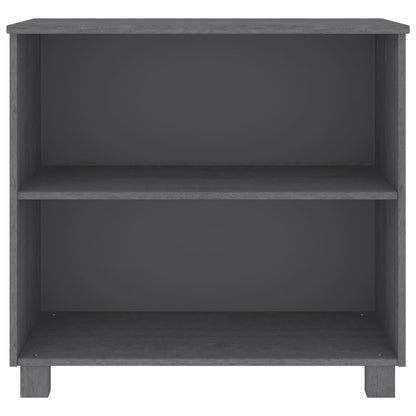 Sideboard HAMAR Dark Gray 33.5"x13.8"x31.5" Solid Wood Pine