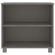 Sideboard HAMAR Light Grey 85x35x80 cm Solid Wood Pine