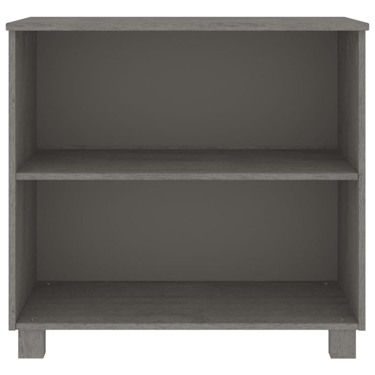 Sideboard HAMAR Light Grey 85x35x80 cm Solid Wood Pine