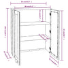 Top for Highboard HAMAR White 85x35x100 cm Solid Wood Pine