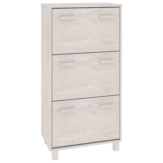 Shoe Cabinet | White | Solid pinewood, MDF, plastic | Medium