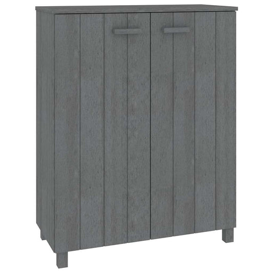 Shoe Cabinet | Dark Grey | Solid pinewood | Medium | Shoe Cabinet