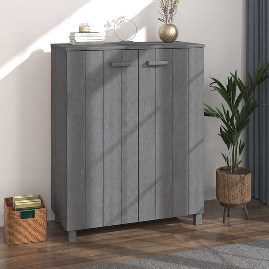 Shoe Cabinet | Dark Grey | Solid pinewood | Medium | Shoe Cabinet