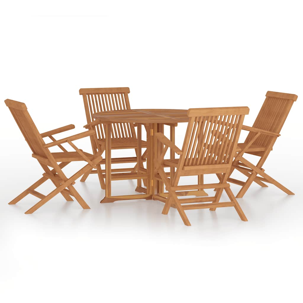 Outdoor Dining Set | Natural teak | Smooth-sanded teak hardwood