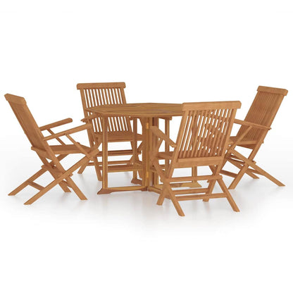 Outdoor Dining Set | Natural Teak | Fine sanded teak hardwood | Medium