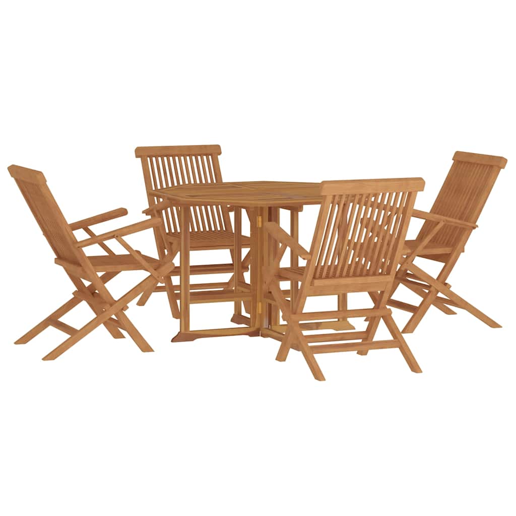 Outdoor Dining Set | Natural Teak | Fine sanded teak hardwood | Medium