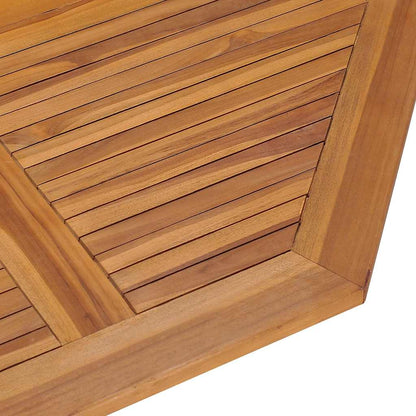 Outdoor Dining Set | Natural Teak | Fine sanded teak hardwood | Medium