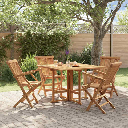 Outdoor Dining Set | Teak | Solid teak wood | Medium | Foldable
