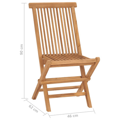 Garden Chair | Set of 6 | Teak | Solid Teak Wood | Standard | Foldable