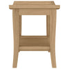 Bathroom Side Table 19.7"x13.8"x17.7" Solid Wood Teak