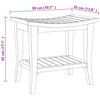 Bathroom Side Table 19.7"x13.8"x17.7" Solid Wood Teak