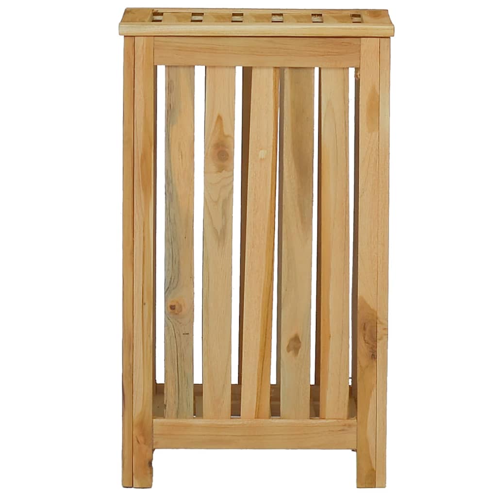 Laundry Basket Natural Solid Teak Wood