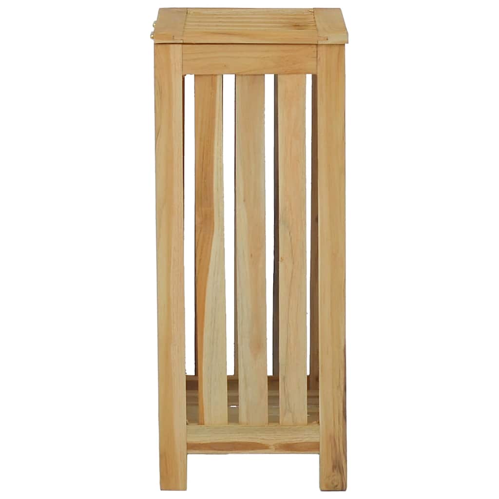 Laundry Basket Natural Solid Teak Wood