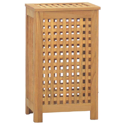 Laundry Basket Natural Solid Teak Wood