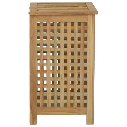 Laundry Basket Natural Solid Teak Wood