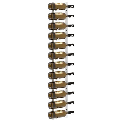 Wall Mounted Wine Rack for 12 Bottles White Iron