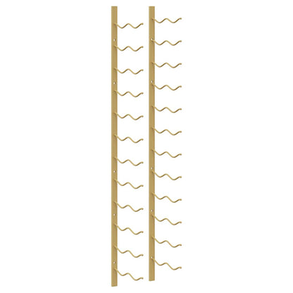Wall Mounted Wine Rack for 24 Bottles Gold Iron