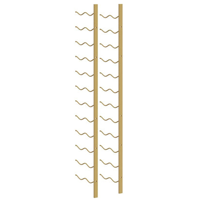 Wall Mounted Wine Rack for 24 Bottles Gold Iron