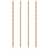 Wall Mounted Wine Rack for 24 Bottles 2 pcs Gold Iron