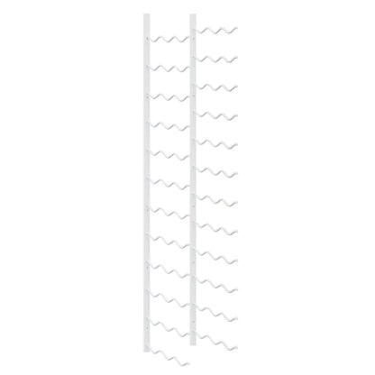 Wall Mounted Wine Rack for 36 Bottles White Iron