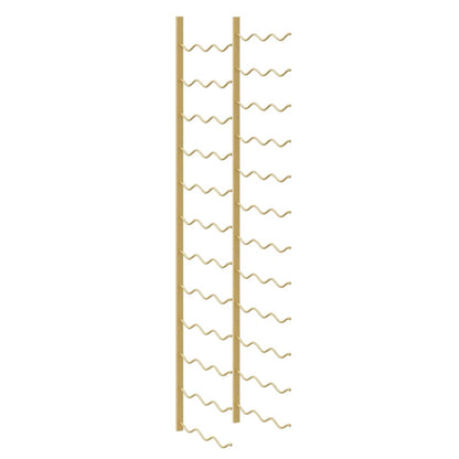 Wall Mounted Wine Rack for 36 Bottles Gold Iron