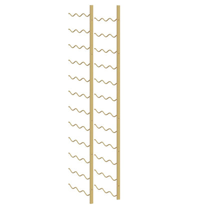 Wall Mounted Wine Rack for 36 Bottles 2 pcs Gold Iron