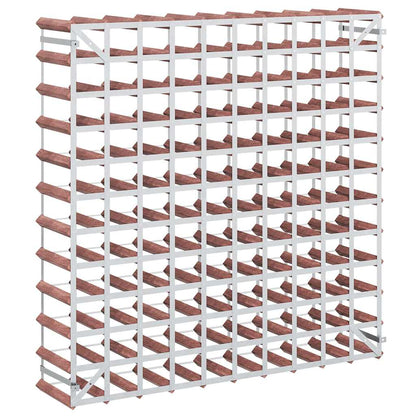 Wine Rack for 120 Bottles Brown Solid Wood Pine