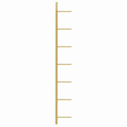 Wall-mounted Wine Rack for 7 Bottles Gold Metal