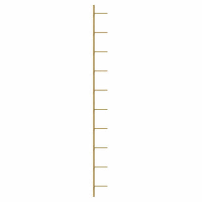 Wall-mounted Wine Rack for 10 Bottles 2 pcs Gold Metal