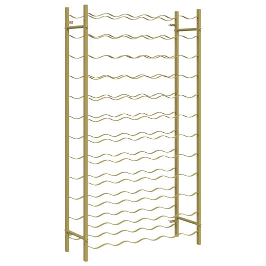 Wine Rack for 72 Bottles Gold Metal