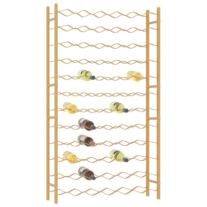 Wine Rack for 72 Bottles Gold Metal