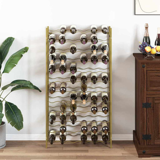 Wine Rack for 72 Bottles Gold Metal