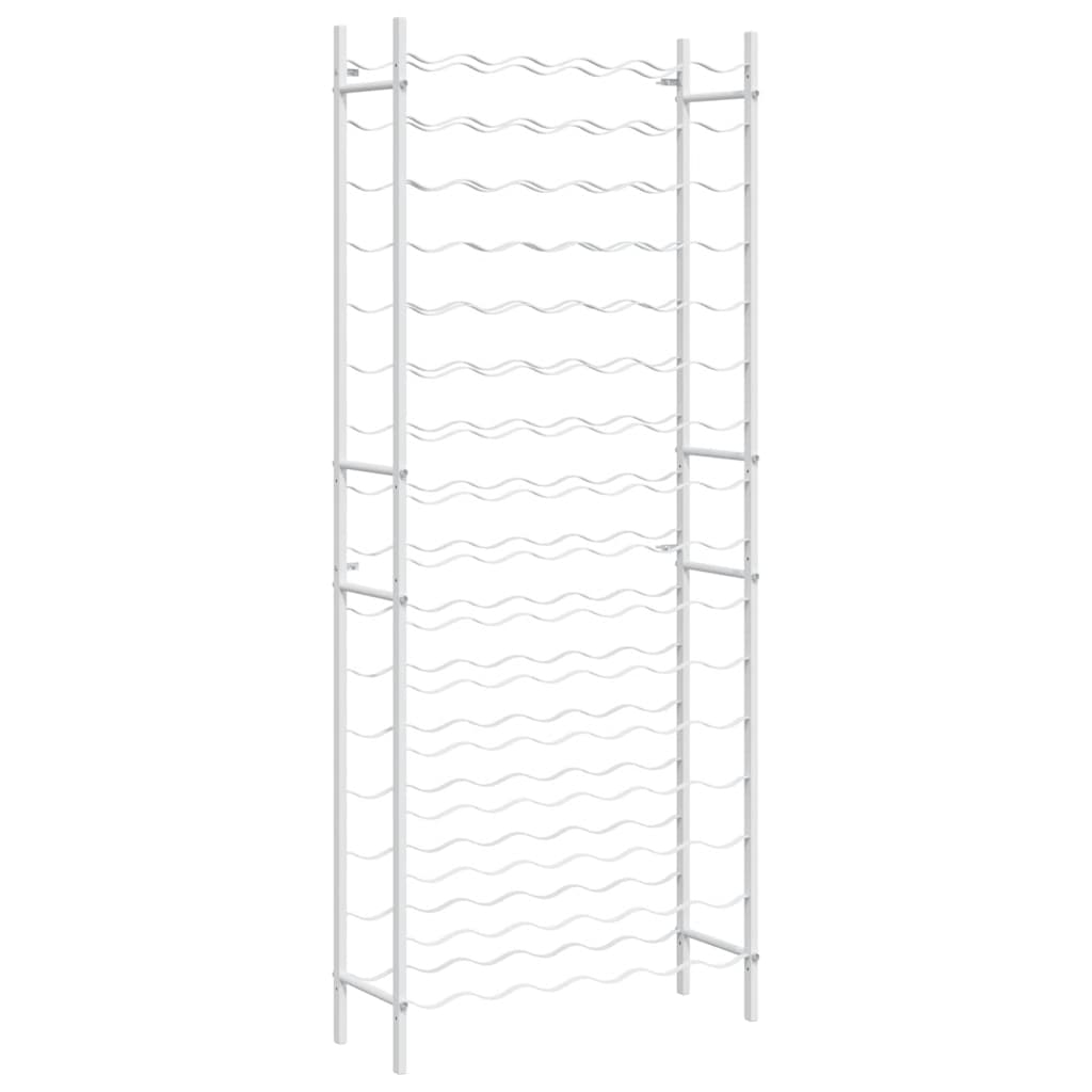 Wine Rack for 96 Bottles White Metal