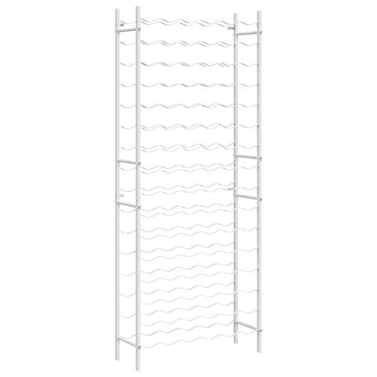 Wine Rack for 96 Bottles White Metal