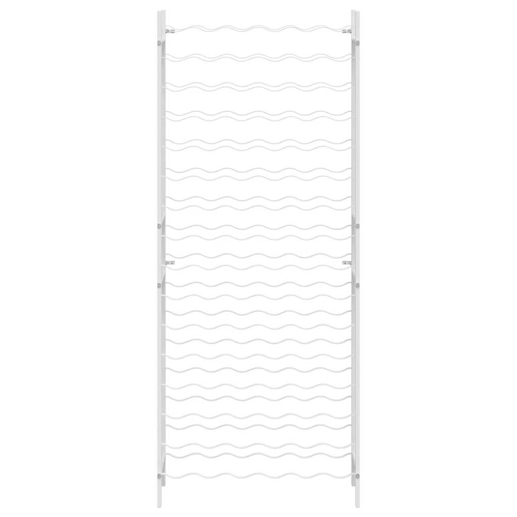 Wine Rack for 96 Bottles White Metal