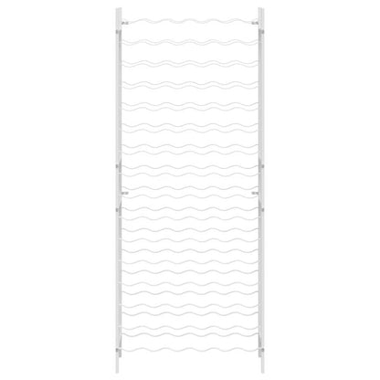 Wine Rack for 96 Bottles White Metal