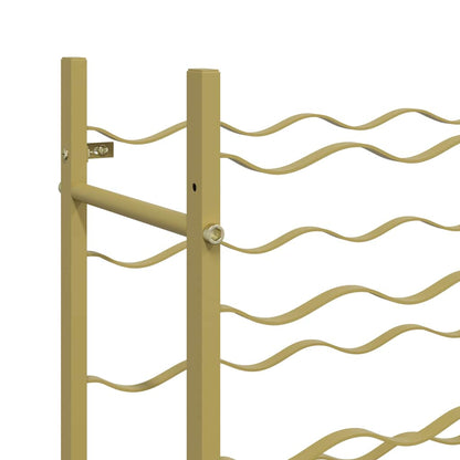Wine Rack for 96 Bottles Gold Metal