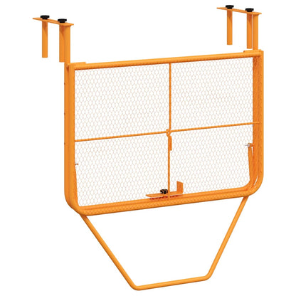 Balcony Table Yellow 60x40 cm Steel