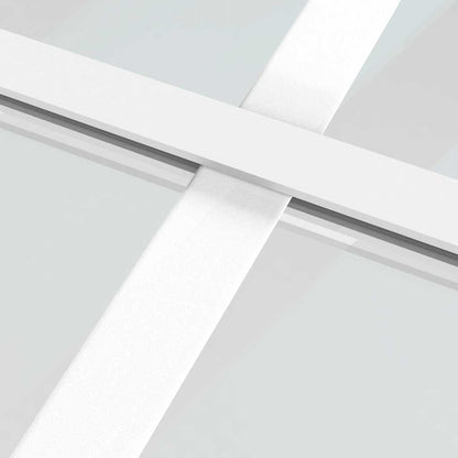 Sliding Door ESG Glass and Aluminium 90x205 cm White