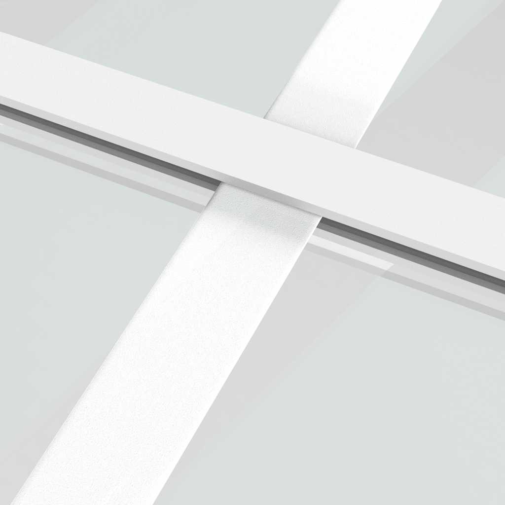 Sliding Door ESG Glass and Aluminium 76x205 cm White