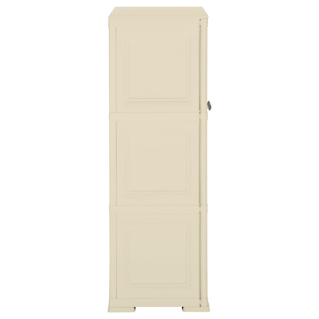 Cabinet | Angora White Wood Design | Plastic | Medium | Cabinet
