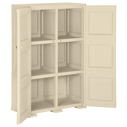 Cabinet | Angora White Wood Design | Plastic | Medium | Cabinet