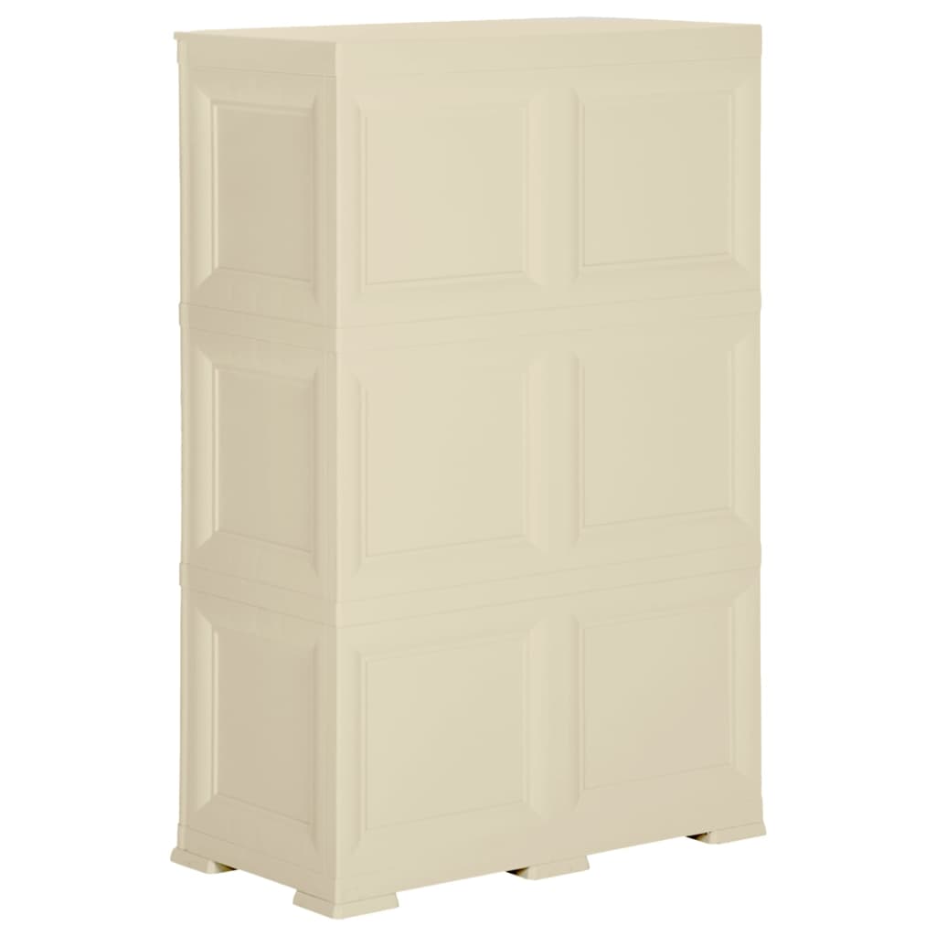 Cabinet | Angora White Wood Design | Plastic | Medium | Cabinet
