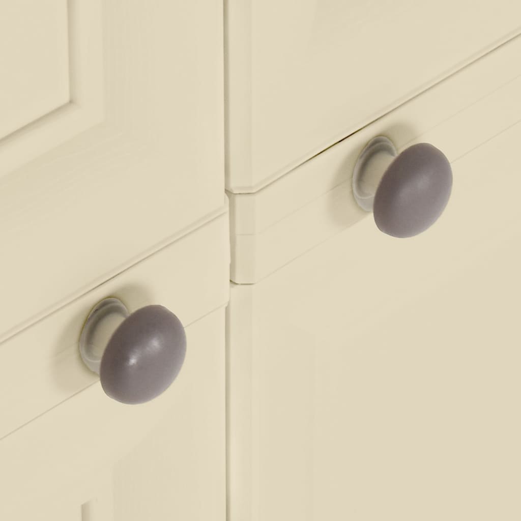Cabinet | Angora White Wood Design | Plastic | Medium | Cabinet