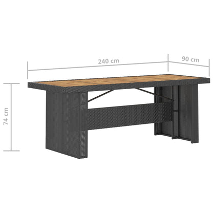 Garden Dining Set | Black