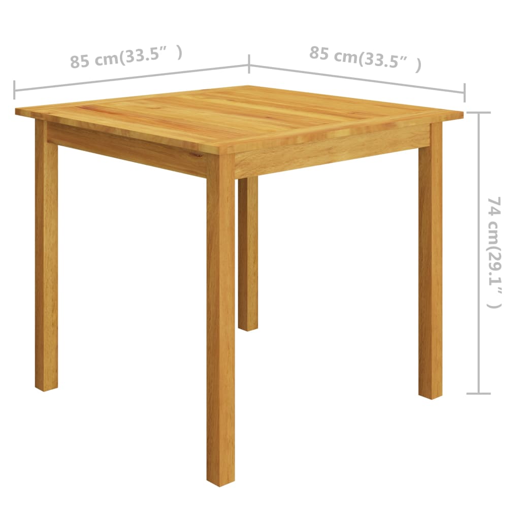 Garden Dining Set | Black | Solid Acacia wood | Removable Covers