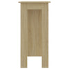 Bar Table with Shelf Sonoma Oak 102x50x103.5 cm Engineered Wood
