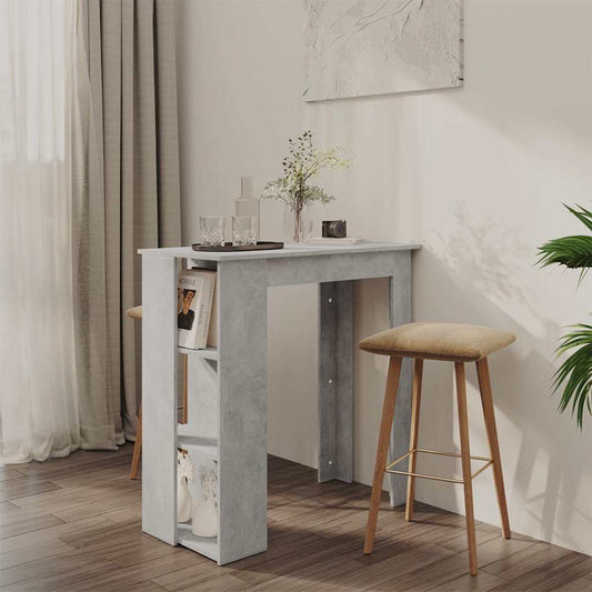 Bar Table | Concrete grey | Engineered wood | 102 cm x 50 cm x 103.5 cm