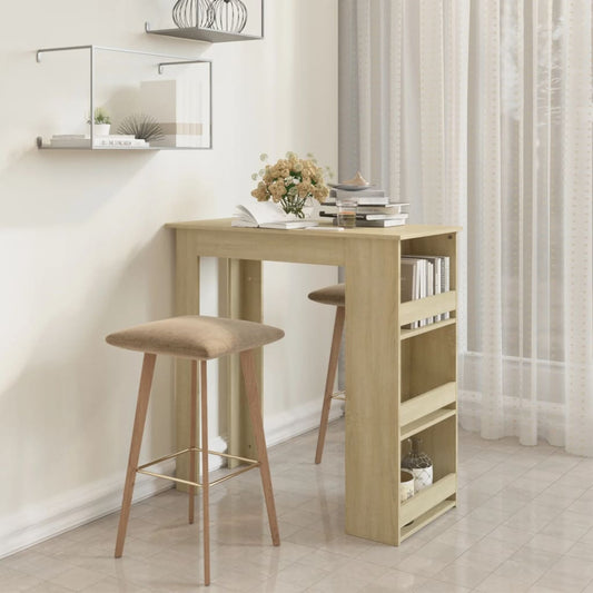 Bar Table | Sonoma Oak | Engineered Wood | High | Bar Table | Rectangular