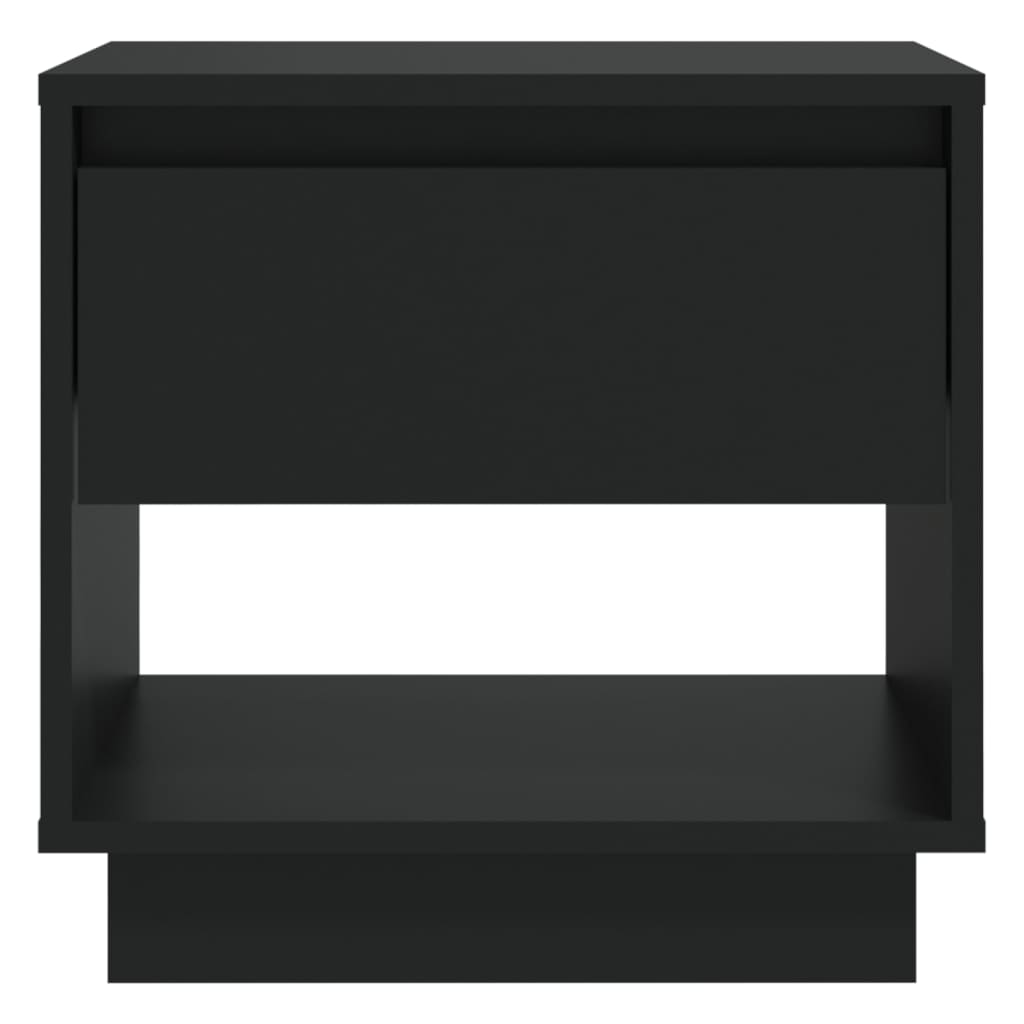 Bedside Cabinet | Black | Engineered wood